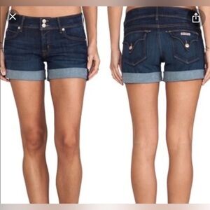 Hudson Jeans Blue Jean Shorts with Cuffed Hem stretch young girls sz 14